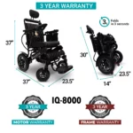 Majestic IQ-8000 Remote Controlled Lightweight Folding Power Wheelchair - Image 12