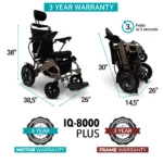 Majestic IQ-8000 Remote Controlled Lightweight Folding Power Wheelchair - Image 13