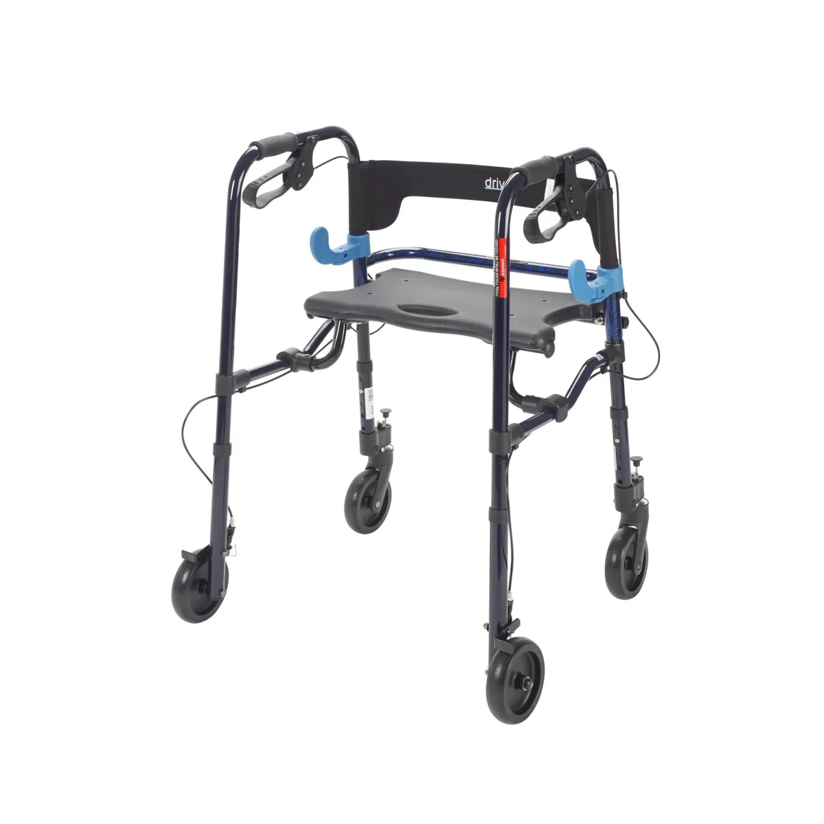 Clever Lite 4-Wheel Rollator Walker with 8" Casters - Image 2