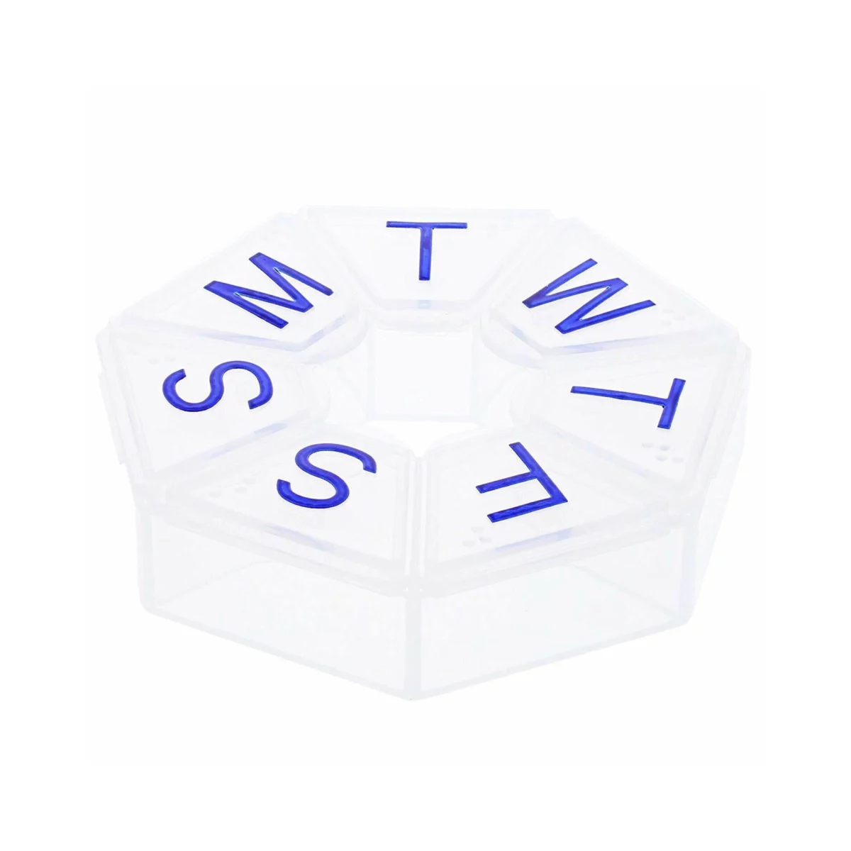 Acu-Life Round Weekly Pill Box Clear - Image 2