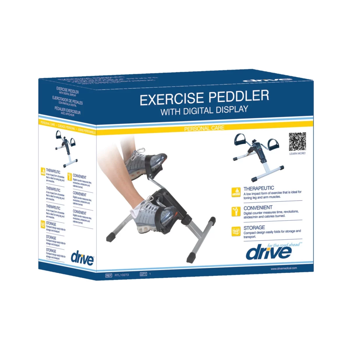Folding Exercise Peddler with Electronic Display - Image 6