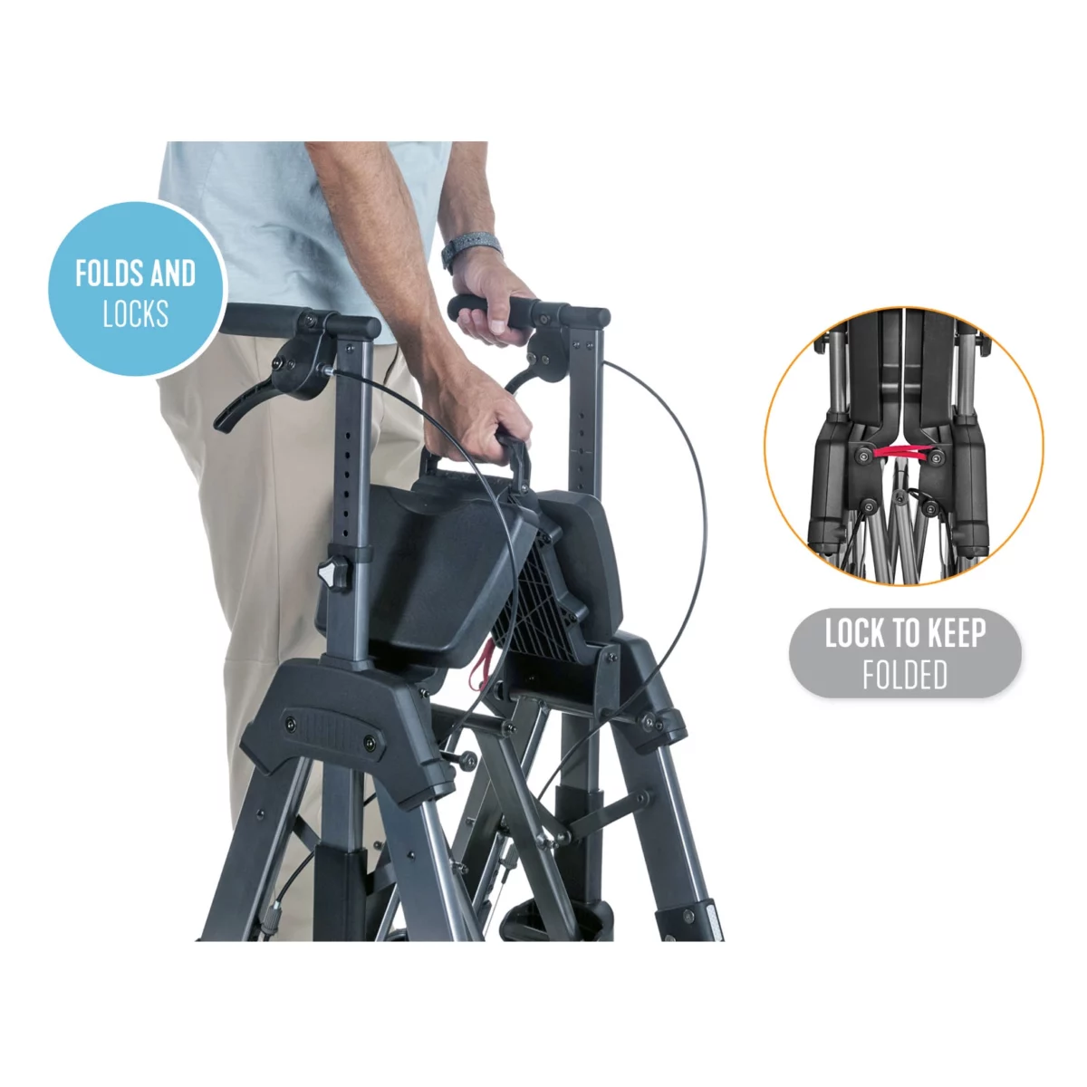 EZ Fold-N-Go Rollator HD - Image 5