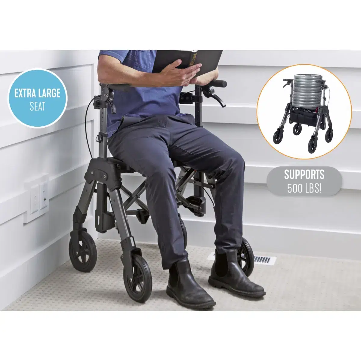EZ Fold-N-Go Rollator HD - Image 6