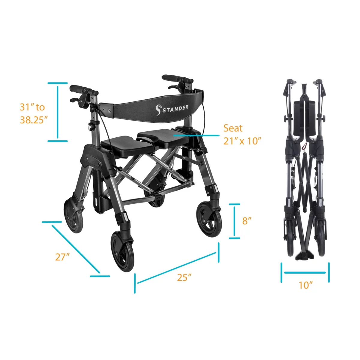 EZ Fold-N-Go Rollator HD - Image 9