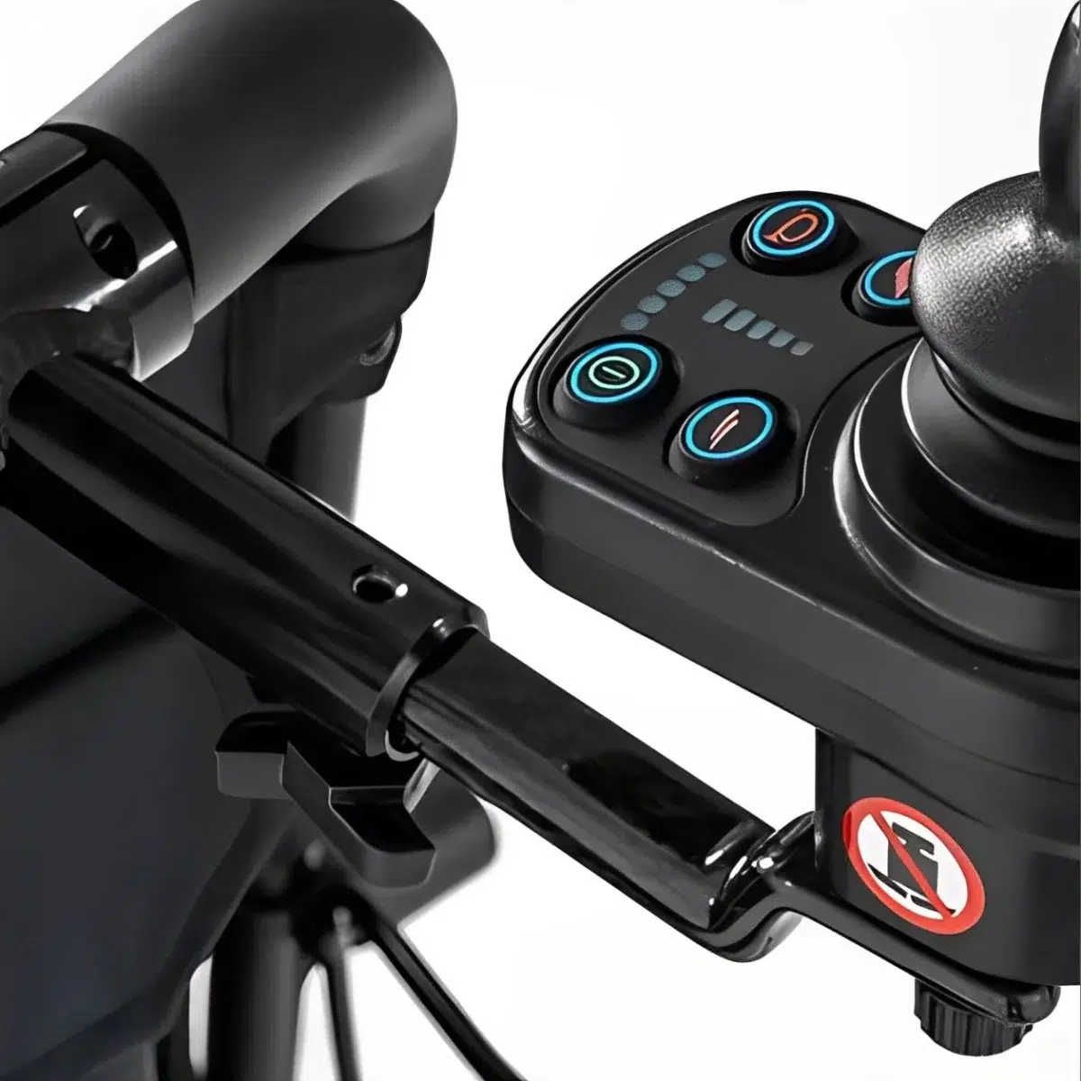 Jazzy Carbon Attendant Control Bracket - Image 1