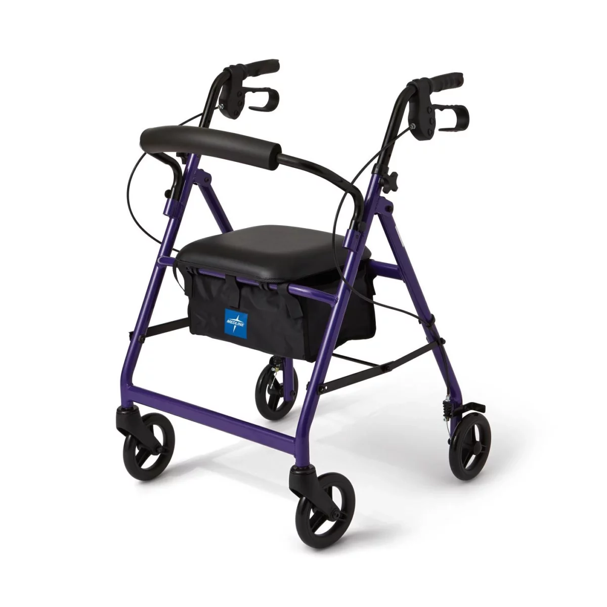 Medline Aluminum Rollator with 6" Wheels - Image 1