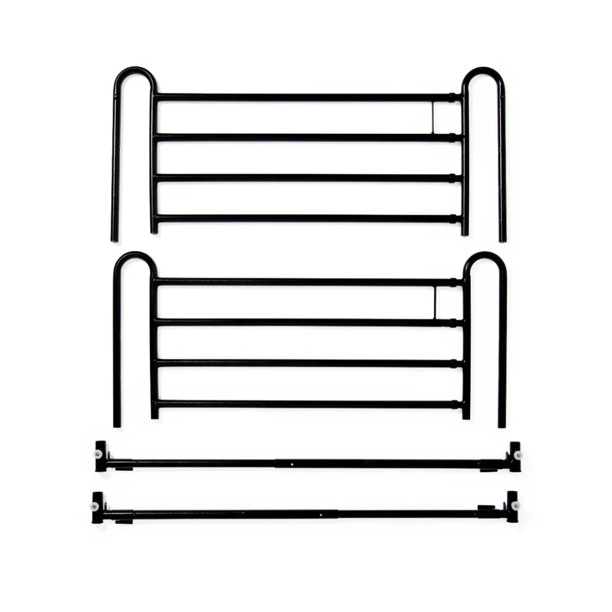 Medline Spring-Loaded Full-Length Bed Rail (Pair) - Image 1