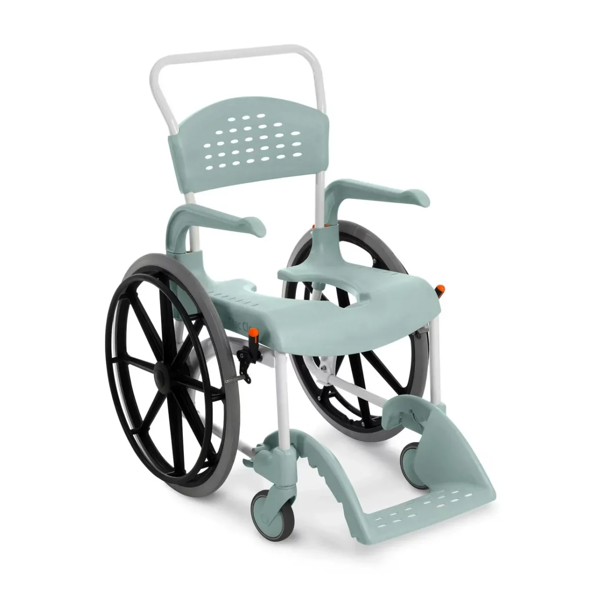 Etac Clean 24" Self Propelled Shower Commode Chair - Image 2