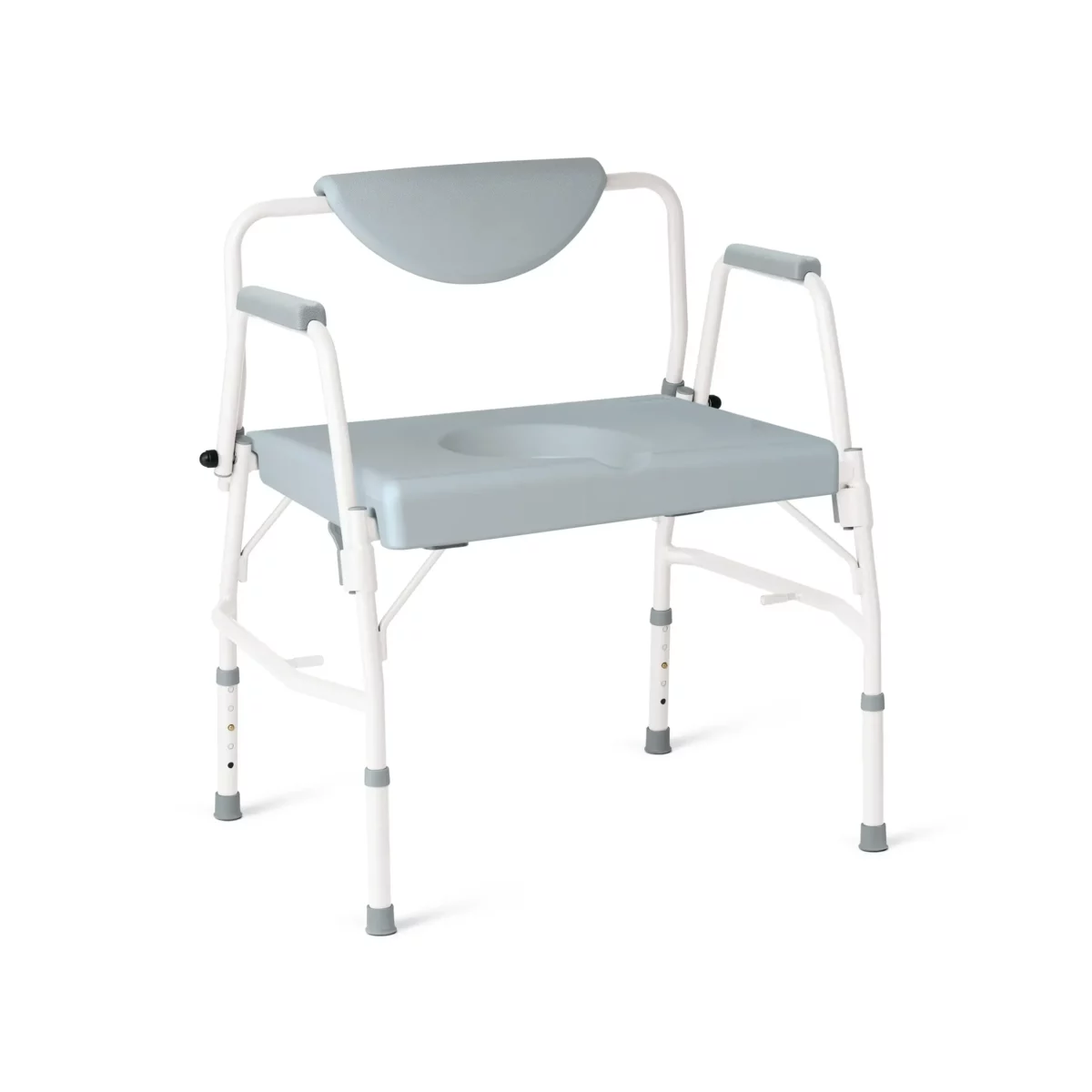 Medline Bariatric Steel Drop Arm Commode - Image 1