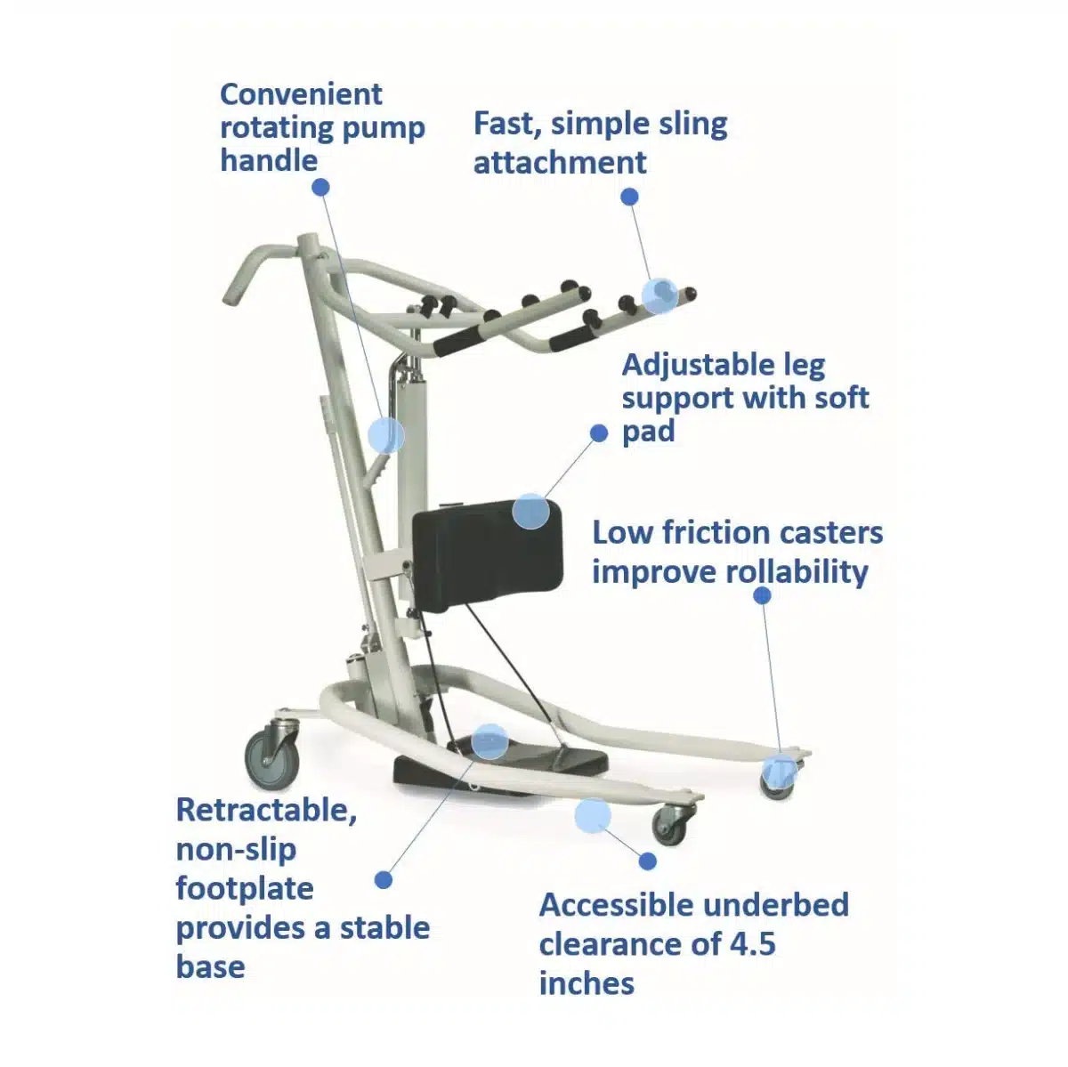 Invacare Get-U-Up Hydraulic Stand-Up Lift - Image 8